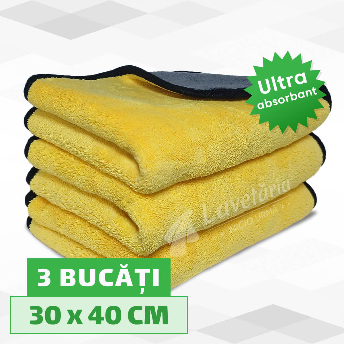 Set 3 Prosoape Microfibra DryMax 800GSM 40X30CM