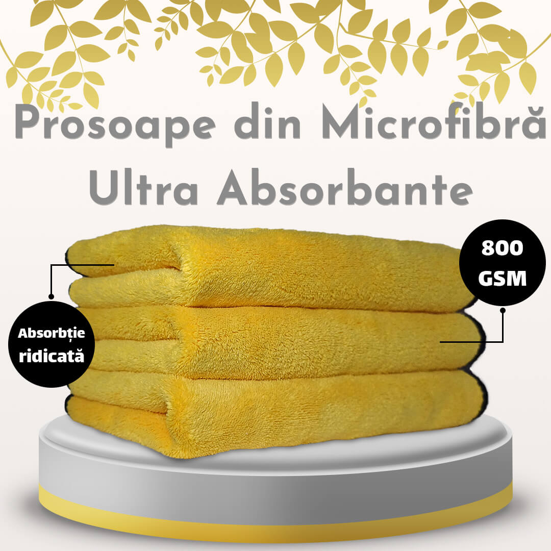 Set 3 Prosoape Microfibra DryMax 800GSM 40X30CM