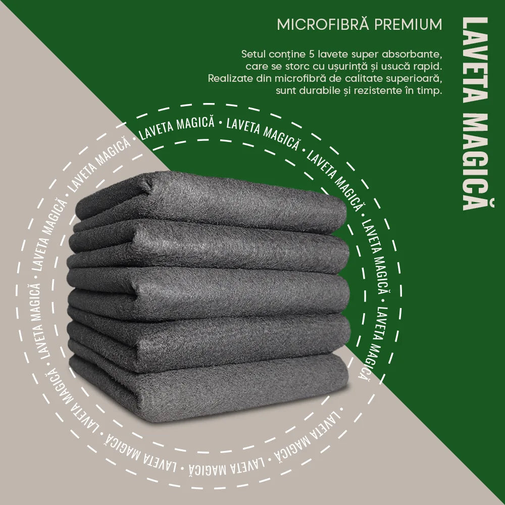 Laveta Magica din Microfibra (set de 5 bucati)