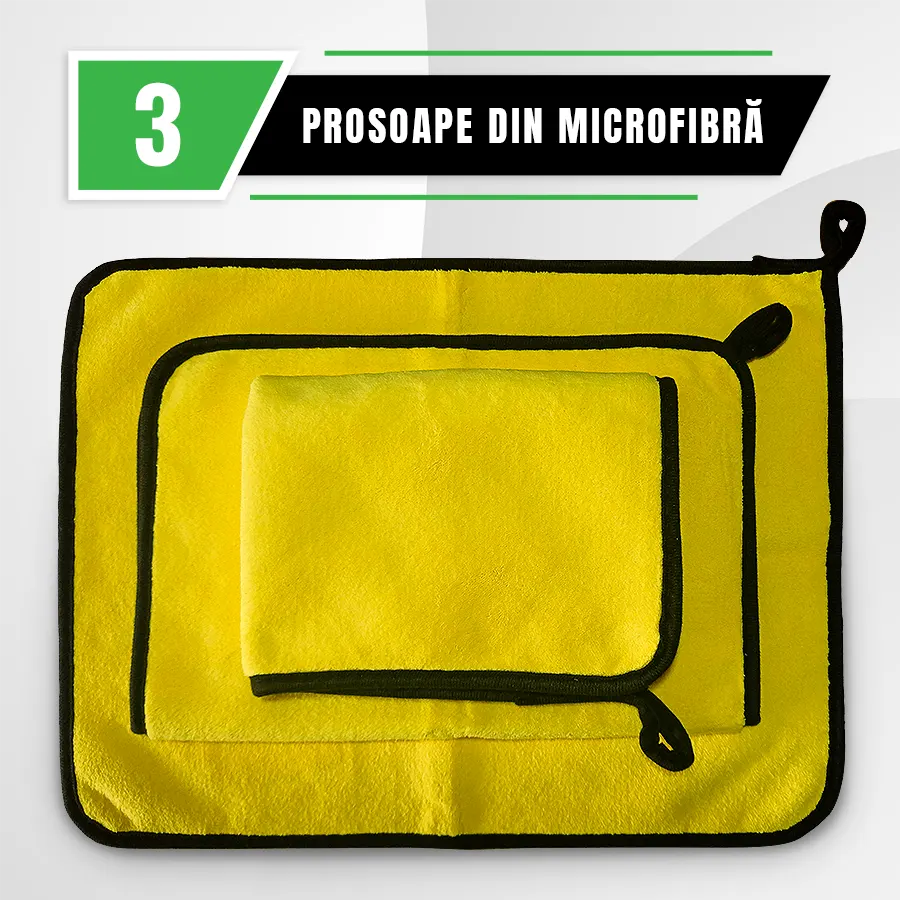 Set 3 Prosoape Microfibra DryMax 800GSM 40X30CM